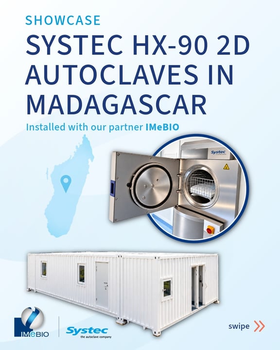 Systec autoclaves integradas en laboratorios BSL-3