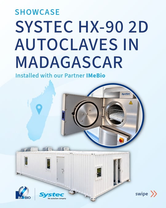 Systec autoclaves integradas en laboratorios BSL-3