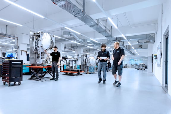 Trabajar en Systec: Sala de producción